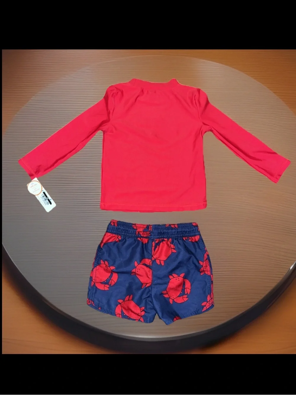 Carter's Toddler' 2pc Lobster With Rash Guard & Pineapple UV 50 Protection